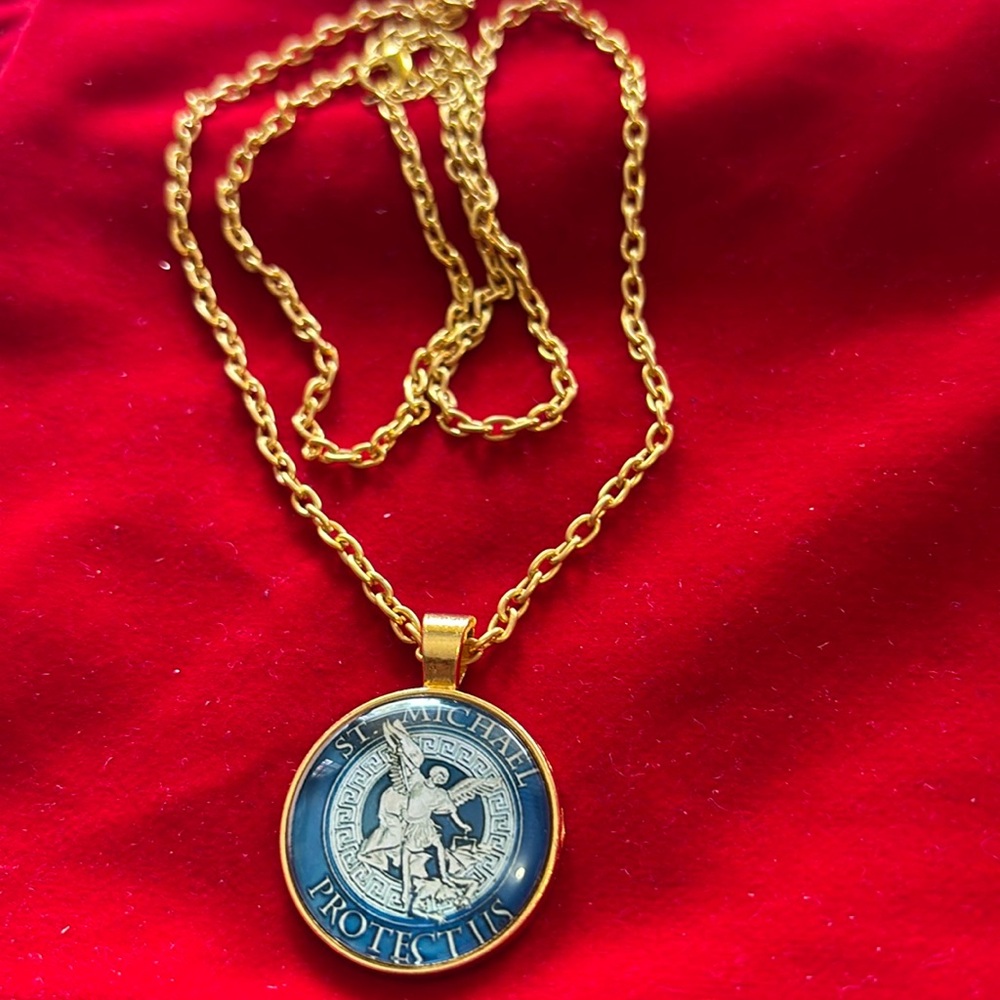 St Michael Protect Us Necklace